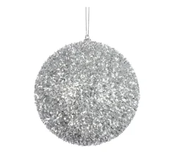 DOUCEUR D'INTERIEUR Guirlande Et Boule De Sapin^Douceur D'Interieur 1 Boule Polyfoam Décore Paillette Argent