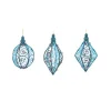 DOUCEUR D'INTERIEUR Guirlande Et Boule De Sapin^Douceur D'Interieur 3 Boules En Metal Et Velours Bleu Et Rose