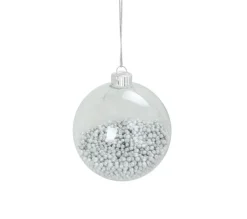 DOUCEUR D'INTERIEUR Guirlande Et Boule De Sapin^Douceur D'Interieur 1 Boule Transparente Avec Bille Argent Noël