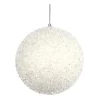 DOUCEUR D'INTERIEUR Guirlande Et Boule De Sapin^Douceur D'Interieur 1 Boule Polyfoam Décore Paillette Blanc