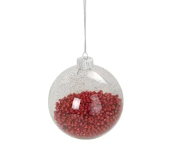 DOUCEUR D'INTERIEUR Guirlande Et Boule De Sapin^Douceur D'Interieur 1 Boule Transparente Avec Bille Rouge Noël
