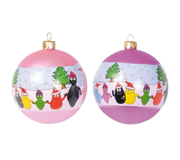 DOUCEUR D'INTERIEUR Guirlande Et Boule De Sapin^Douceur D'Interieur 4 Boules De Noël Barbapapa Famille