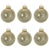 DOUCEUR D'INTERIEUR Guirlande Et Boule De Sapin^Douceur D'Interieur 6 Boules De Noël Cheveux D'Anges Or