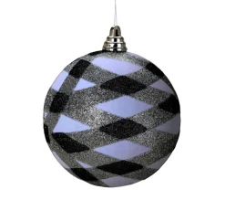 DOUCEUR D'INTERIEUR Guirlande Et Boule De Sapin^Douceur D'Interieur 1 Boule Blanche Argent Et Noir De Noël