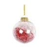 DOUCEUR D'INTERIEUR Guirlande Et Boule De Sapin^Douceur D'Interieur 1 Boule De Noël Cheveux D'Anges Rouge
