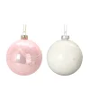DOUCEUR D'INTERIEUR Guirlande Et Boule De Sapin^Douceur D'Interieur 2 Boules Blanche Et Rose De Noël