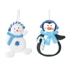 DOUCEUR D'INTERIEUR Guirlande Et Boule De Sapin^Douceur D'Interieur 2 Suspensions Penguin Et Bonhomme De Neige De Noël