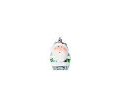 DOUCEUR D'INTERIEUR Guirlande Et Boule De Sapin^Douceur D'Interieur 2 Suspensions Pere Noël Bleu