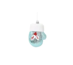 DOUCEUR D'INTERIEUR Guirlande Et Boule De Sapin^Douceur D'Interieur 2 Suspensions Gant De Noël Bleu