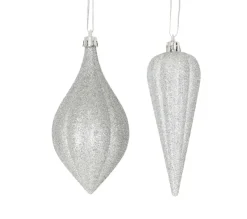 DOUCEUR D'INTERIEUR Guirlande Et Boule De Sapin^Douceur D'Interieur Deux Suspensions Glacons Argent