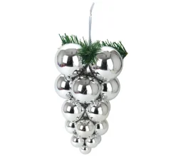DOUCEUR D'INTERIEUR Guirlande Et Boule De Sapin^Douceur D'Interieur Grappe De 25 Boules Argent