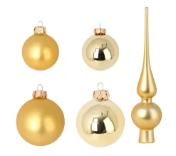 DOUCEUR D'INTERIEUR Guirlande Et Boule De Sapin^Douceur D'Interieur Kit De 19 Boules De Noël Or