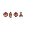 DOUCEUR D'INTERIEUR Guirlande Et Boule De Sapin^Douceur D'Interieur Lot De 4 Boules De Noël Rouge Pailettes