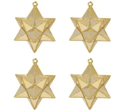 DOUCEUR D'INTERIEUR Guirlande Et Boule De Sapin^Douceur D'Interieur Set De 4 Etoiles De Noël Dore
