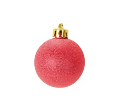 DOUCEUR D'INTERIEUR Guirlande Et Boule De Sapin^Douceur D'Interieur Set De 6 Boules Chic Rouge Noël