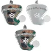 DOUCEUR D'INTERIEUR Guirlande Et Boule De Sapin^Douceur D'Interieur Set De 3 Suspensions Bonnet De Noël Argent