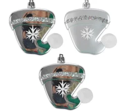 DOUCEUR D'INTERIEUR Guirlande Et Boule De Sapin^Douceur D'Interieur Set De 3 Suspensions Bonnet De Noël Argent