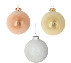 DOUCEUR D'INTERIEUR Guirlande Et Boule De Sapin^Douceur D'Interieur Set De 3 Boules En Verre Pour Sapin