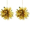 DOUCEUR D'INTERIEUR Guirlande Et Boule De Sapin^Douceur D'Interieur Set De 2 Pompons De Noël Dore