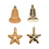 DOUCEUR D'INTERIEUR Guirlande Et Boule De Sapin^Douceur D'Interieur Set De 4 Décorations De Noël Cloches Et Etoiles Dore