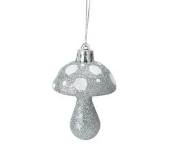 DOUCEUR D'INTERIEUR Guirlande Et Boule De Sapin^Douceur D'Interieur Set De 4 Suspensions Champignon De Noël Argent