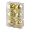 DOUCEUR D'INTERIEUR Guirlande Et Boule De Sapin^Douceur D'Interieur Set De 6 Boules Miroir Or 6 Cm
