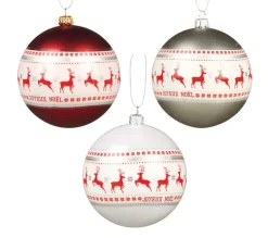 DOUCEUR D'INTERIEUR Guirlande Et Boule De Sapin^Douceur D'Interieur Set De 3 Boules Rennes