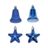 DOUCEUR D'INTERIEUR Guirlande Et Boule De Sapin^Douceur D'Interieur Set De 4 Décorations De Noël Cloches Et Etoiles Bleu