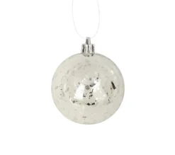 DOUCEUR D'INTERIEUR Guirlande Et Boule De Sapin^Douceur D'Interieur Set De 4 Boules Argent 8 Cm