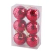 DOUCEUR D'INTERIEUR Guirlande Et Boule De Sapin^Douceur D'Interieur Set De 6 Boules Miroir Rouge 6 Cm