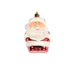 DOUCEUR D'INTERIEUR Guirlande Et Boule De Sapin^Douceur D'Interieur Suspension Pere Noël Rouge