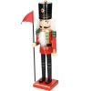 Discount ECD GERMANY Casse-Noisette Soldat En Bois Décoration De Noël Traditionnel Chapeau Noir 38 Cm