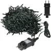 ECD GERMANY Guirlande Et Boule De Sapin^ Cha Ne Guirlande Lumineuse Led Blanc Froid 12M 360 Ampoules Ip44 Déco N El