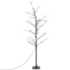 ECD GERMANY Sapin Et Accessoire^ Décoration D'Arbre Artificiel Avec 240 Led Blanc Chaud Avec Minuterie 120 Cm Ip44