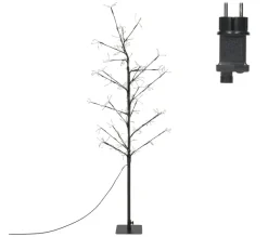 ECD GERMANY Sapin Et Accessoire^ Décoration D'Arbre Artificiel Avec 240 Led Blanc Chaud Avec Minuterie 120 Cm Ip44