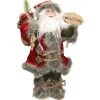 New ECD GERMANY Décoration Pere Noël Figurine Welcome De Noël Poupee De Collection Rouge 37 Cm