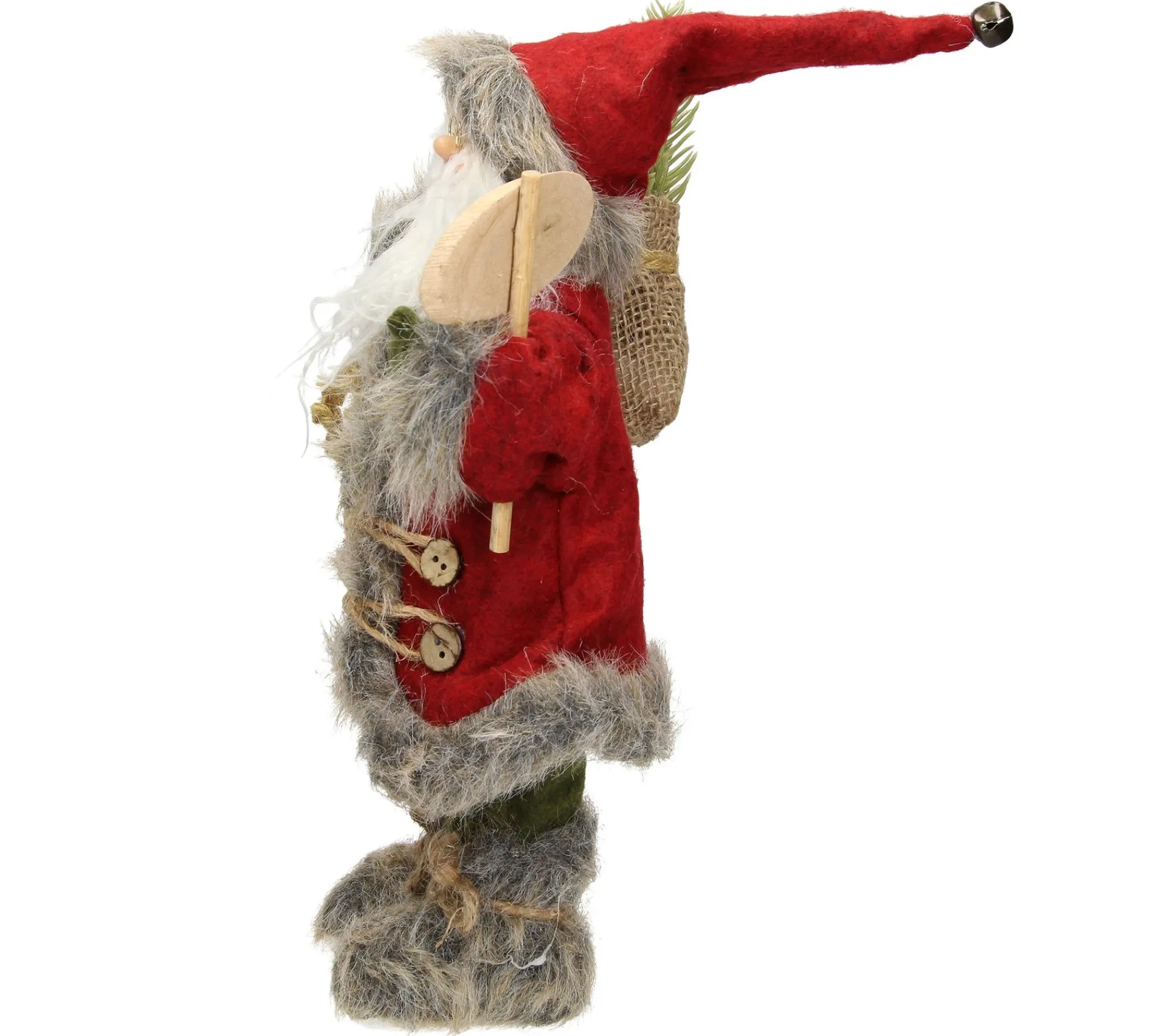 New ECD GERMANY Décoration Pere Noël Figurine Welcome De Noël Poupee De Collection Rouge 37 Cm