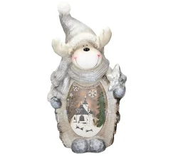 Flash Sale ECD GERMANY Figurine De Renne Avec Eclairage Led 53 Cm Décoration Ornement D'Interieur Noël