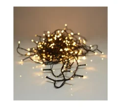 ECD GERMANY Guirlande Et Boule De Sapin^ Guirlande Lumineuse De Noël 320 Led Déco Blanc Chaud Ip44 Interieur/Exterieur