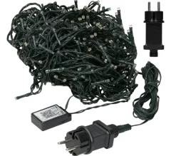 ECD GERMANY Guirlande Et Boule De Sapin^ Guirlande Lumineuse Noël 720 Leds Blanc Froid Déco Eclairage Exterieur/Interieur