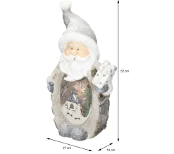 Flash Sale ECD GERMANY Pere Noël Déco Led D'Eclairage Hivernal Figurine Personnages Décoration De Noël