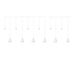 Flash Sale ECD GERMANY Rideau Lumineux Avec Etoile 138 Leds Blanc Chaud Décoration De Noël 8 Fonctions