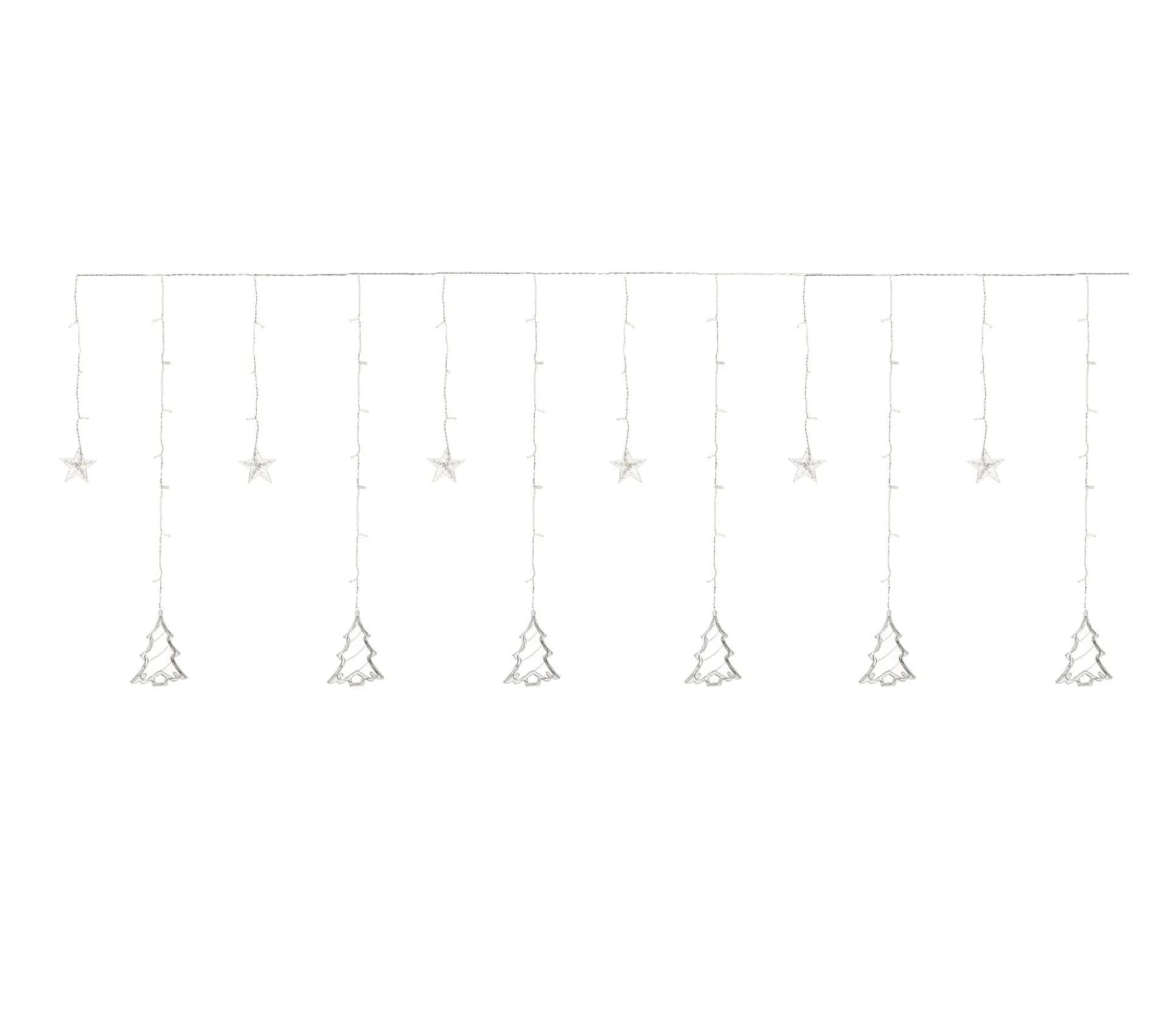 Flash Sale ECD GERMANY Rideau Lumineux Avec Etoile 138 Leds Blanc Chaud Décoration De Noël 8 Fonctions