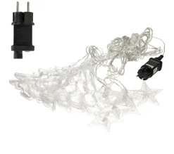 Flash Sale ECD GERMANY Rideau Lumineux Avec Etoile 138 Leds Blanc Chaud Décoration De Noël 8 Fonctions