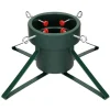 ECD GERMANY Guirlande Et Boule De Sapin^ Support Pour Sapin De Noël Base D'Arbre Plastique/Metal Reservoir 2L 32X32X19 Cm