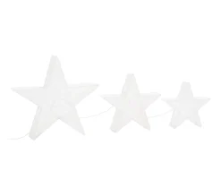 Cheap * Etoile De Décoration De Noël 3Pcs Blanc Led Exterieur Interieur