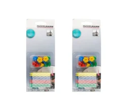 FACKELMANN Anniversaire Et Autres Fêtes^ 2 Lots De 24 Bougies D'Anniversaire Et 12 Bobeches Rio Party