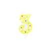 FACKELMANN Anniversaire Et Autres Fêtes^ Bougie Anniversaire Chiffre 3 Rio Party