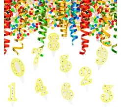 FACKELMANN Anniversaire Et Autres Fêtes^ Ensemble De 10 Bougies Anniversaire Du 0 Au 9 Rio Party