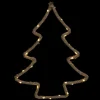 Fashion FEERIC LIGHTS AND CHRISTMAS Décoration Lumineuse De Noël En Corde Sapin - L. 48 X H. 61 Cm - Marron